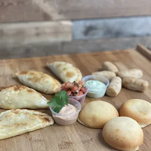 Baked empanadas, baked tequeños and baked Pan de Bono !