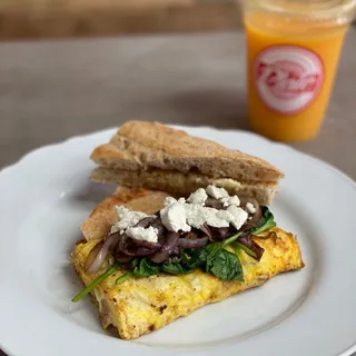 Turkey and Spinach Omelette