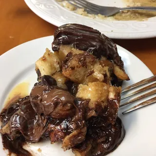 Nutela and Chocolate Chip Bread Pudding