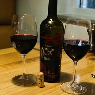 Bottle of house wine included. You can upgrade to other options too.