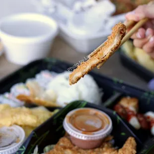 Tonkatsu bento ($14) - Tonkatsu is quite thin and crispy