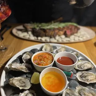 oysters and mussels, mussels, food, oysters, shellfish