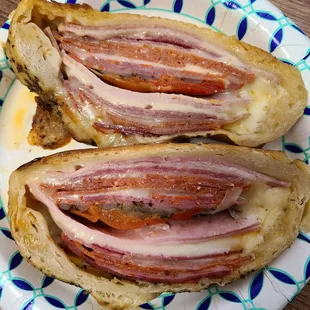 two sandwiches on a plate