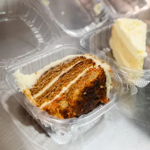 a piece of carrot cake