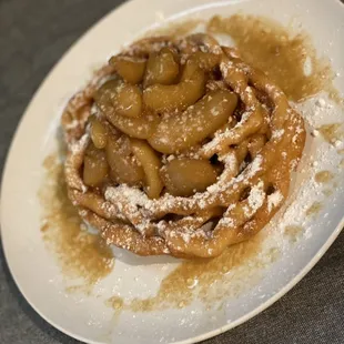 Caramel Apple Funnel Cake