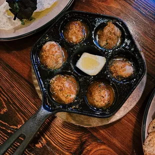 Oysters with viet butter