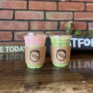 The best matcha in town!!

Strawberry Chacha &amp; Iced Matcha Latte