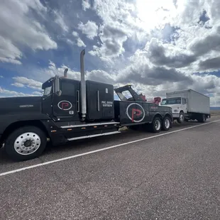 Box truck  towed back from southern New Mexico to Albuquerque