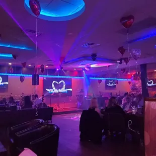 a view of the party room