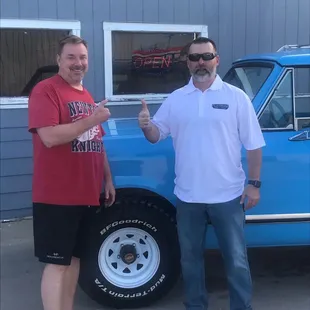 Scott with happy customer