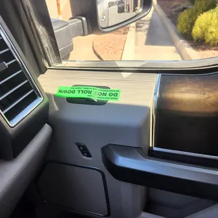 Blocked window buttons to prevent user error.