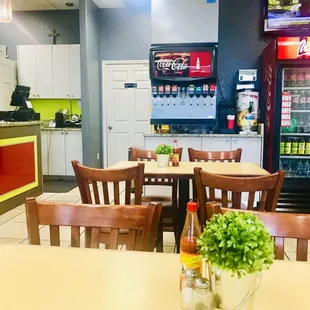 Always clean inside! Lots of drinks to choose from too.