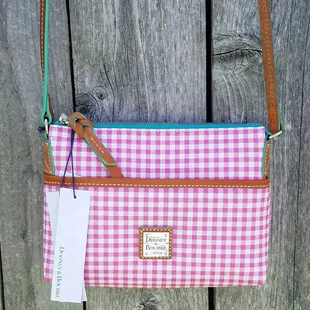 Check out our designer handbags, like the Dooney and Bourke!