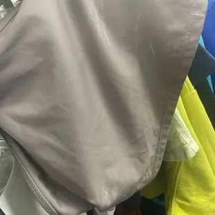 Deodorant markings left on it yet somehow picky with new clothing seriously