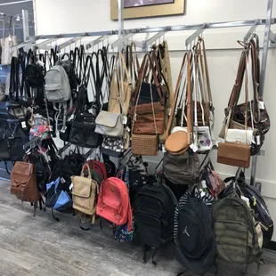 Backpacks and cross body purses