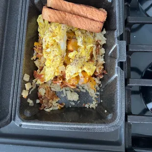 an omelet and cinnamon