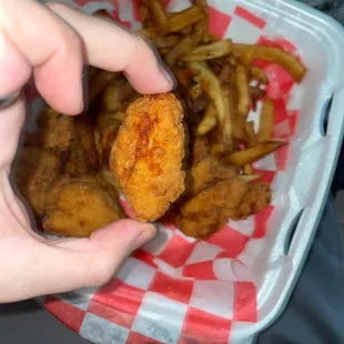 chicken wings and fried chicken, food