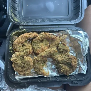 Lemons pepper shrimp