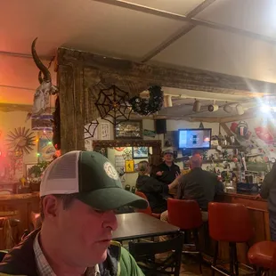a man sitting at a bar
