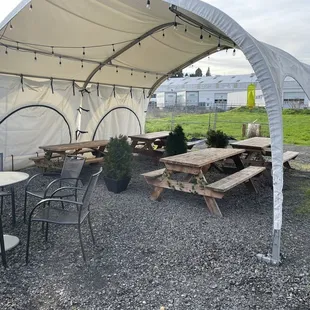 Seating at Carte Diem food pod