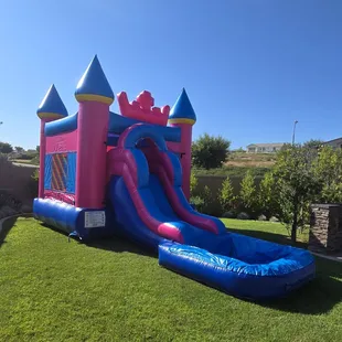 When you want to slide and splash around! - Try our Princess Castle Mini-Combo (Wet)