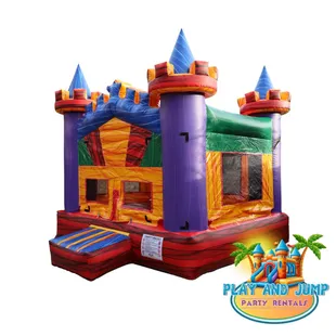 Marble Multi-Color Castle Bouncer
