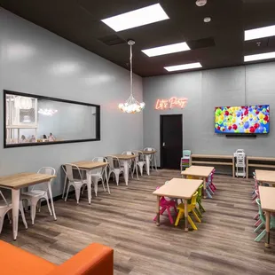 Party time! Our party room is available for both semi private and private party rentals