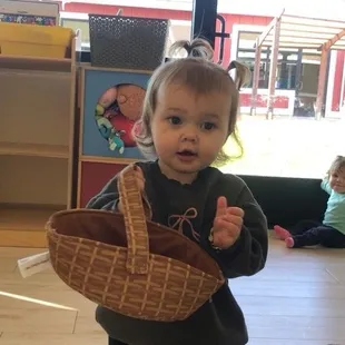 Playing in daycare classroom