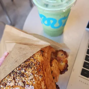 Ham and cheese croissant