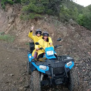 The raincoats that our guide Buzz brought saved the day