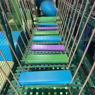 Second floor play ropes