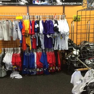Lots of football gear