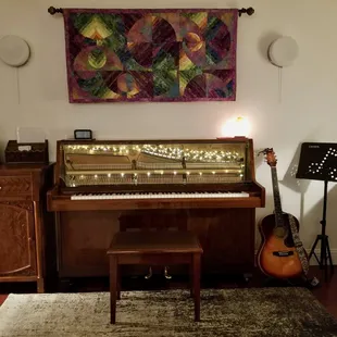 Our beautiful piano!
