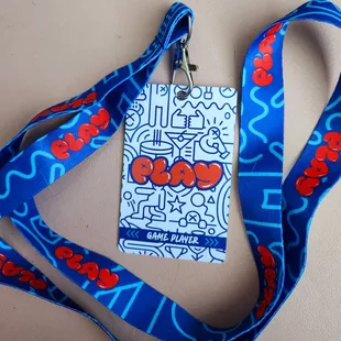 They give you a lanyard while you are there.  Nice little souvenir.