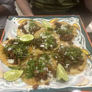 Tacos Mexicanos - one of each!