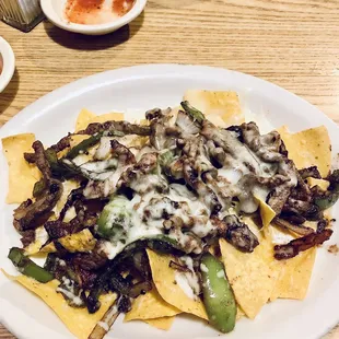 Fajita nachos