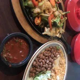 a variety of mexican food