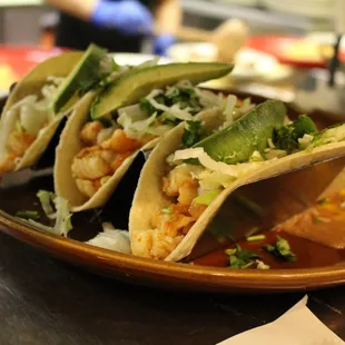 a plate of mexican food