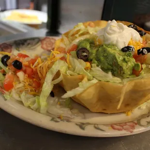 a plate of food on a table