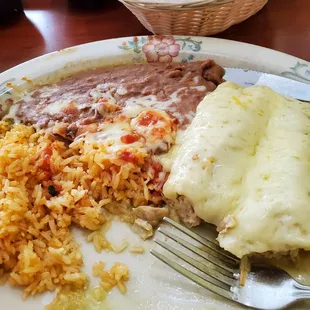 Chili Verde enchiladas