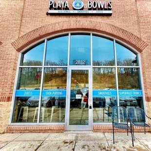 Parking lot entrance