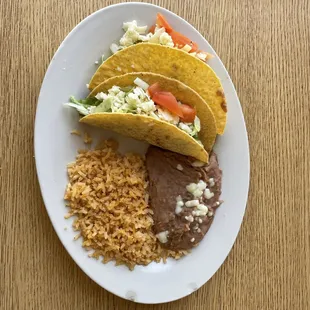 Beef tacos lunch special