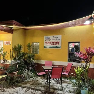 Outdoor seating as well.