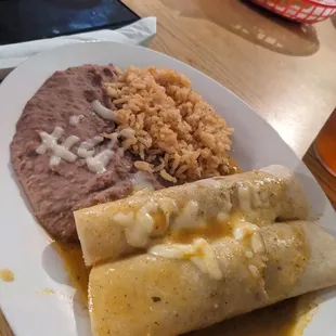 Wed lunch special 2  enchiladas