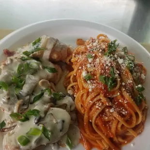 pasta dish, pasta, food