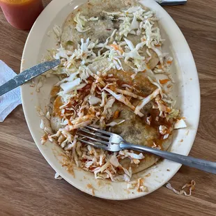 a plate of food on a table