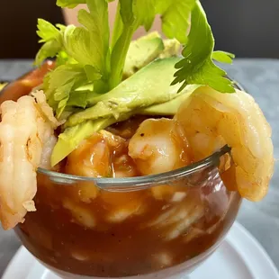 a shrimp cocktail