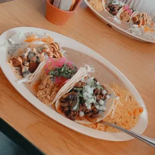 My fiend and I both had a taco plate and two Watermelon margaritas and we very much enjoyed everything!