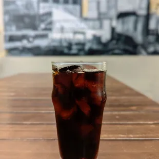 Iced cold brew. Skip. Watered down. Mostly ice