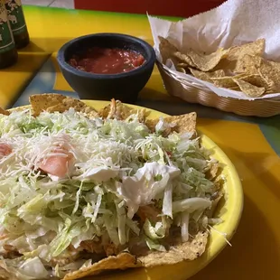 Nachos Supreme with Chicken and Spotted Cow Beer